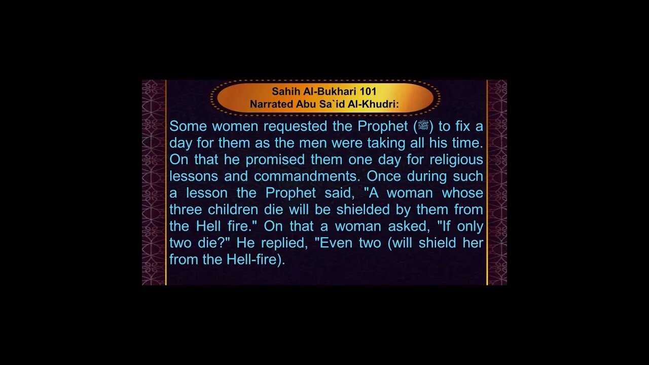 English Series - Sahih Al Bukhari # 101 - Book 3 (Book of Knowledge) - Hadith 43 #shorts