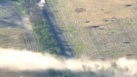 Russian glide FAB bomb strikes Ukraines troops and vehicles hiding in the trees