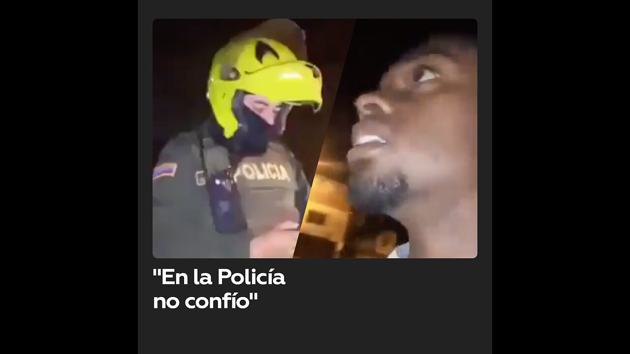Policía realiza un comentario racista a un ciudadano en Colombia