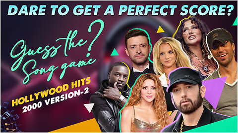 Guess the Song | 2000's Hollywood Hits - Part 2 by Lyrics & BGM | Fun Party Games for Friends