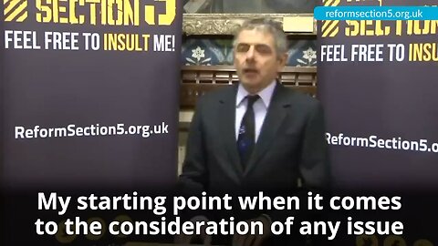 Rowan Atkinson Stands Up For Free Speech In England