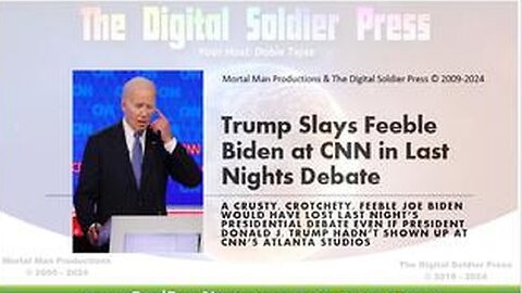 TRUMP SLAYS FEEBLE FAKE JOE BIDEN AT LAST NIGHTS CNN DEBATE