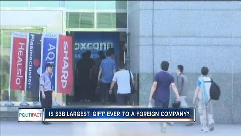 PolitiFact Wisconsin: Foxconn a gift?