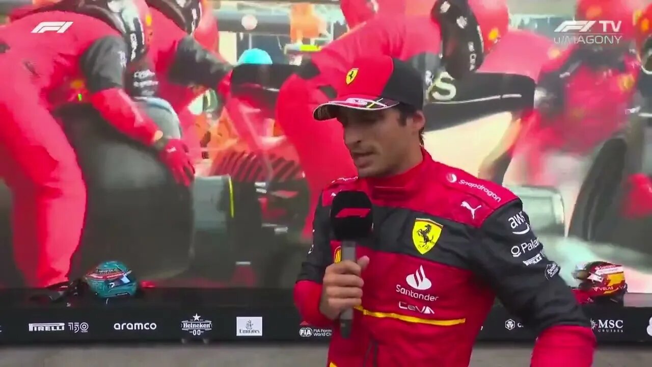 Carlos Sainz post-race interview - São Paulo Grand Prix 2022