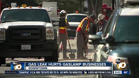 Gas leak hurts San Diego Gaslamp businesses