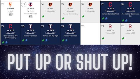 Yankees Need To Put Up Or Shut Up!