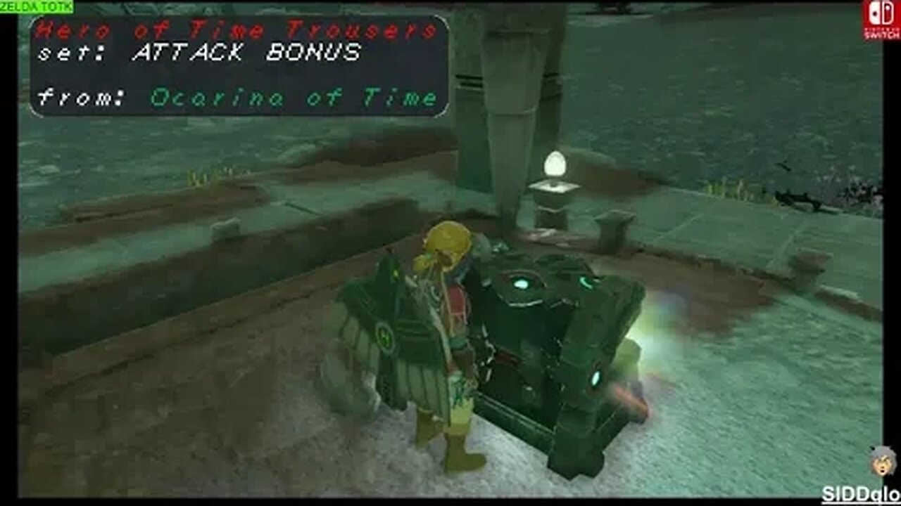 EASTER EGG Armor and Weapon Location #ocarinaoftime #breathofthewild