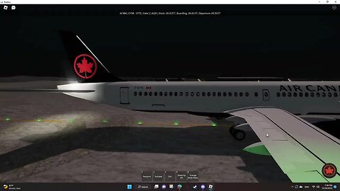 air canada flight that went right