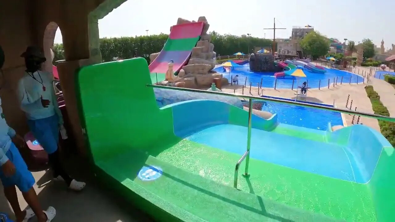 Water Slides at Al Montazah Water Park in Sharjah