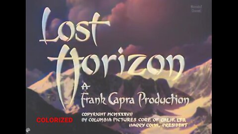 LOST HORIZON 1937 COLORIZED - RONALD COLMAN - COLORIZED RARE