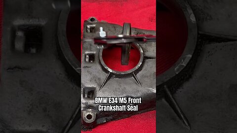 BMW E34 M5 Front Crankshaft Seal #bmw #bmwe34 #bmwm5 #diy #cars #automotive #mechanic #restoration