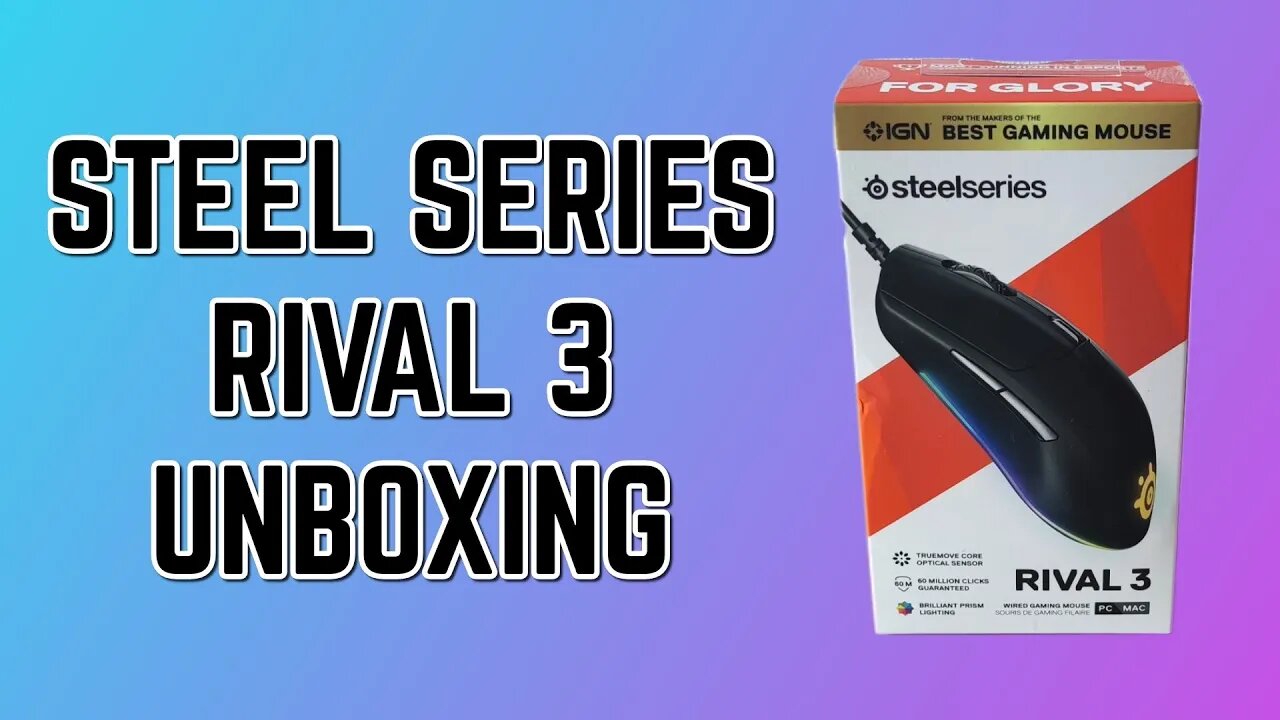 SteelSeries Rival 3 Mouse unboxing
