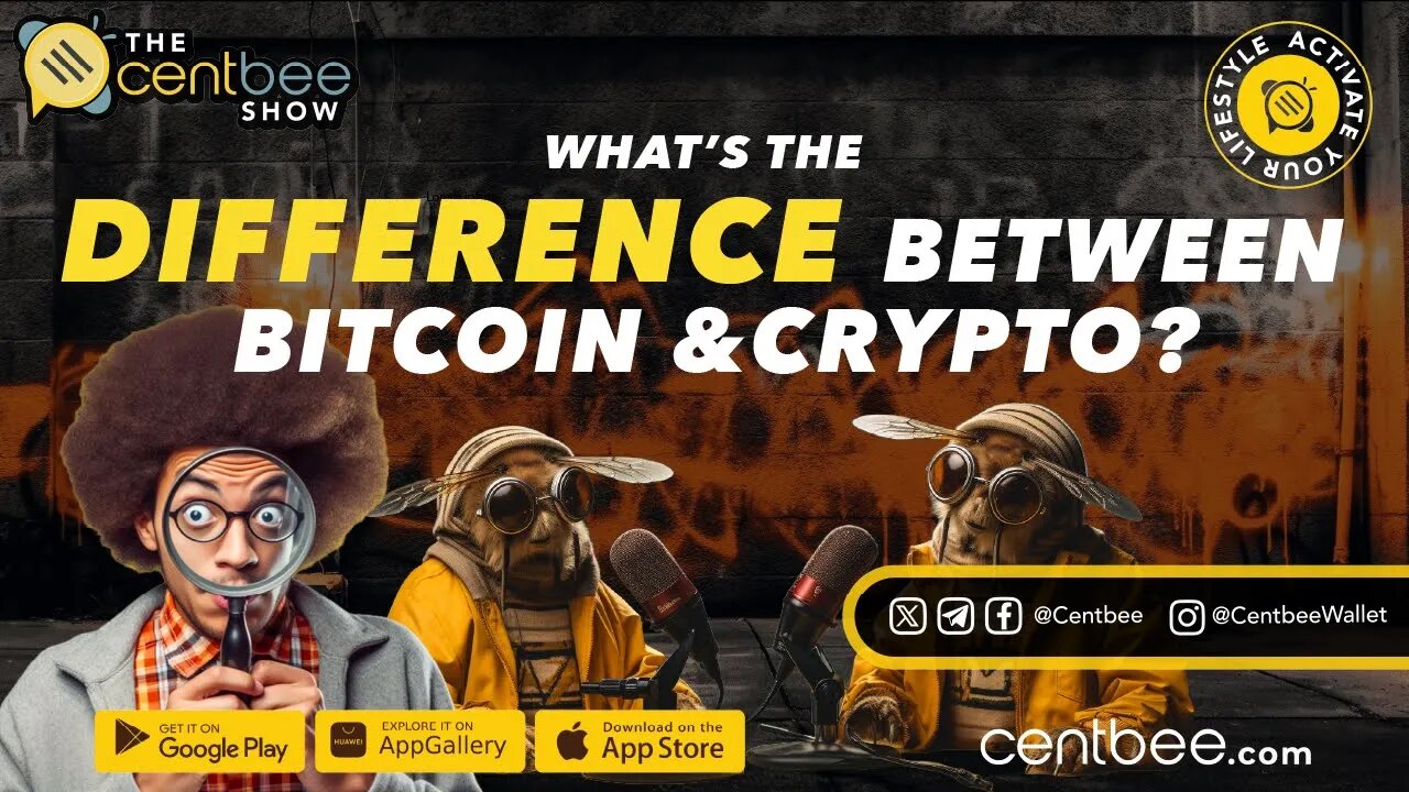 The Centbee Show 2 - What's the difference between Bitcoin and Crypto?
