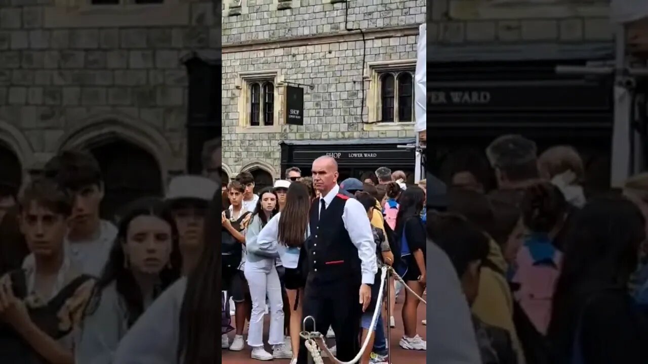 Tourist move back #windsorcastle