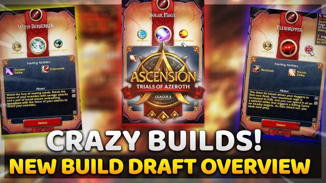 HERE ARE SOME STRONG BUILDS to Draft on DAY 1! | League 4 | Project Ascension | World of Warcraft
