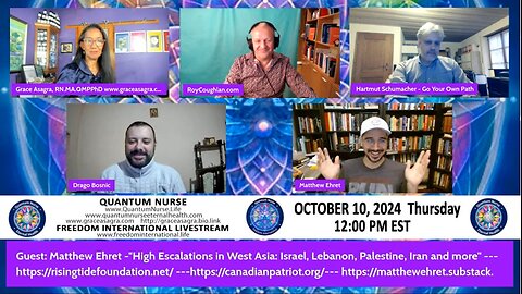 Quantum Nurse: High Escalation in West Asia and more - guest, Matt Ehret & guest host, Drago Bosnic