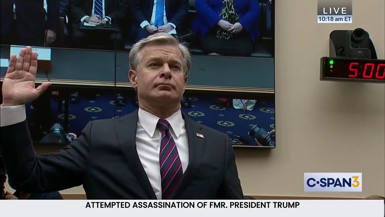 FBI Director Testifies on Trump Assassination Attempt and Agency Oversight, Part 1