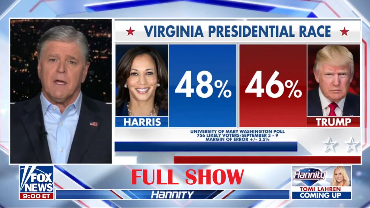 Sean Hannity 9/20/24 Full | Fox Breaking News September 20, 2024