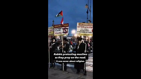 Rabbis shield Muslim worshippers in Canada Zionism is not Judaism.