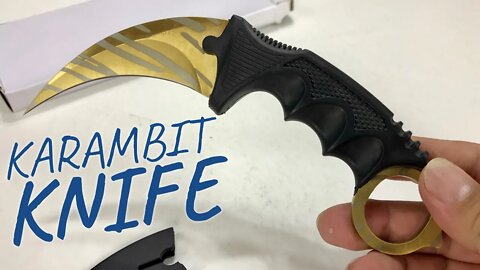 Andux Land Karambit Knife CS Curved Knife