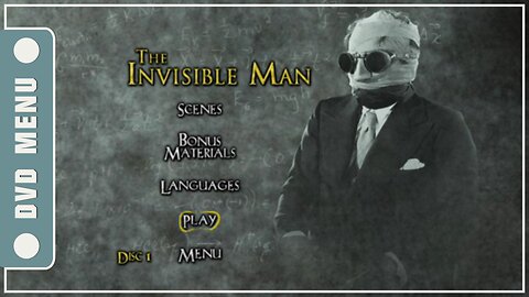 The Invisible Man - DVD Menu