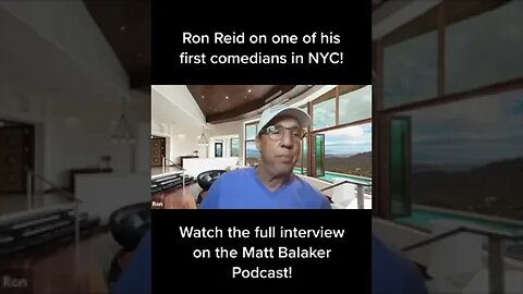 Comedian Ron Reid on his Early Standup Career #shorts