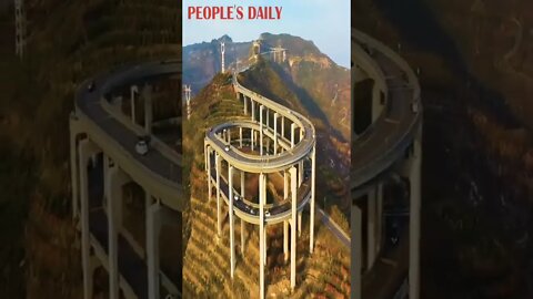 Tianlongshan highway in China... #shorts #clips #shortsfeed #trendingnow