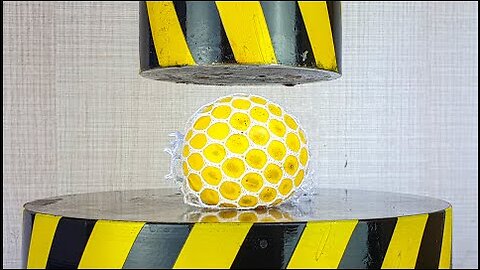 HYDRAULIC PRESS 100 TON vs SLIME ANTISTRESS BALL
