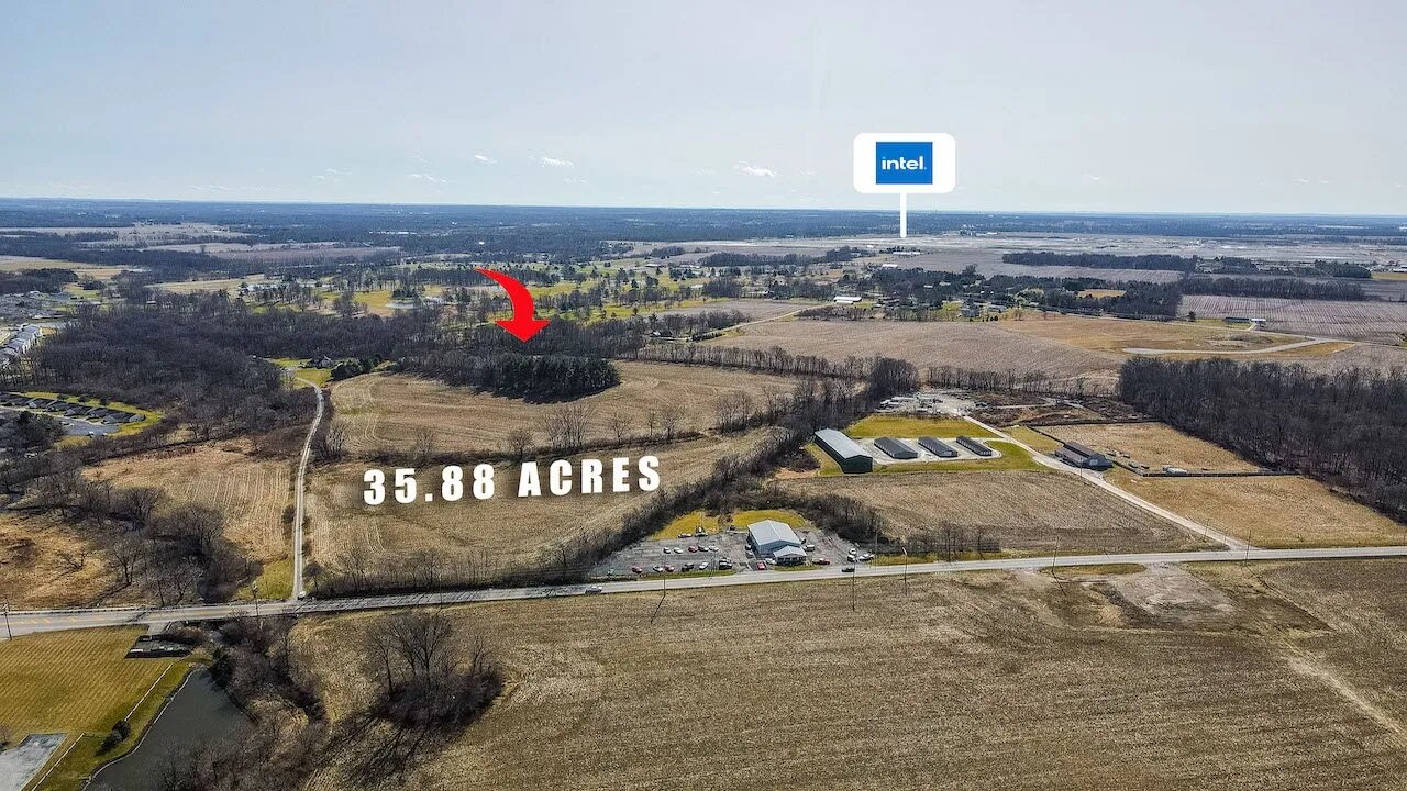 35 Acres Next to NEW Intel Plant FOR SALE | Johnstown Utica Rd