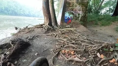 Cycling from The Little Miami Golf Center to Miamiville at the river's edge. (time lapse)