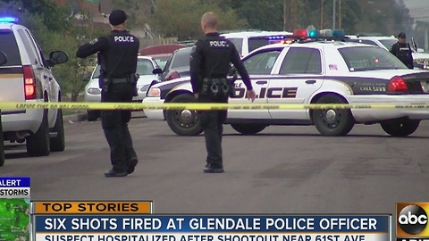Glendale PD officers escape shootout with suspect Friday