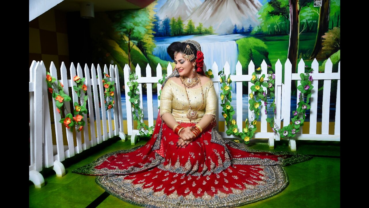 Pakistani Wedding Highlight -Bridal Photoshoot - Indoor Studio Photographer & Videographer