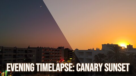 Canary Islands Sunset Timelapse: Gran Canaria Welcomes the Beautiful New Moon! 🌙