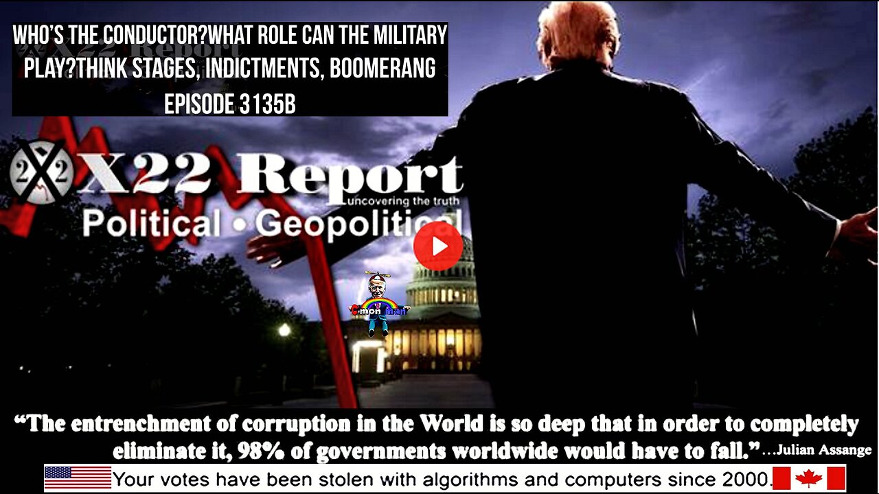 Ep 3135b - Who’s The Conductor?What Role Can The Military Play?Think Stages, Indictments, Boomerang