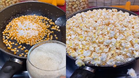 How To Make Sweet Popcorn - Amazing Recipe