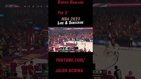 Darius Garland For 3 #nba #2k23 #darius garland #jalen uchiha #shorts