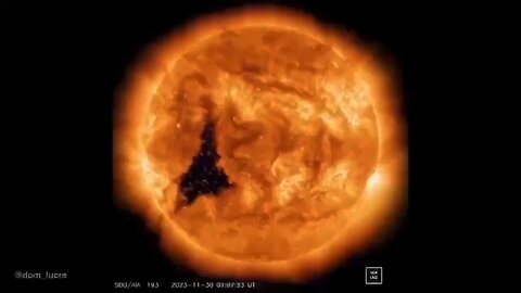 BREAKING: The Giant hole in the sun is now bigger than 60 Earths and is currently exploding.