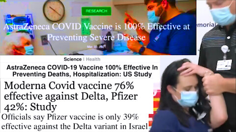 Compilation of MSM lying about slow kill vaccine effectiveness (important! SHOCKING! please SPREAD!)