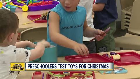 Toy companies rely on Tampa Bay area preschoolers to decide which toys could be hot this Christmas