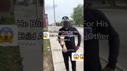 Woman gets mad at man for only bring food for his child pt.2 😱👀