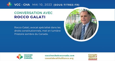 Conversation avec Rocco Galati 10 mai 23