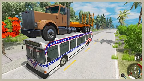 TruckFails | Truck vs Pit vs Nuclear Bomb #51 | BeamNG.Drive |TrucksFails
