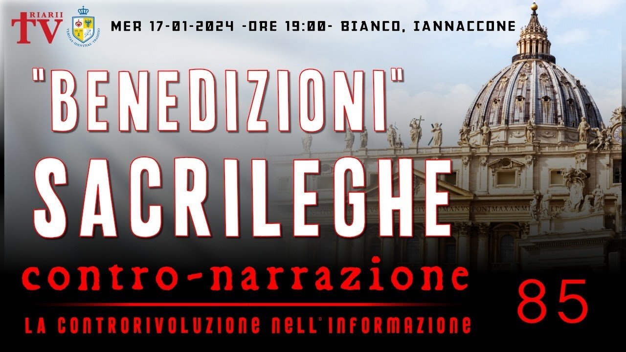 CONTRO-NARRAZIONE NR.85 - LA CONTRORIVOLUZIONE NELL’INFORMAZIONE. BIANCO, IANNACCONE