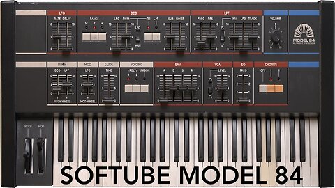 Softube Model 84 Polyphonic Synthesizer - Roland Juno Jupiter Style VST instrument Demo