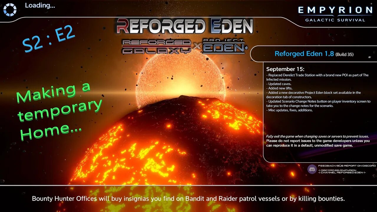 Empyrion 1.8 : Reforged Eden - S2:E2 - Make a temp base and then lets go talk to the Talon's