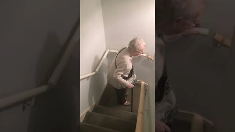 Nan off to her club