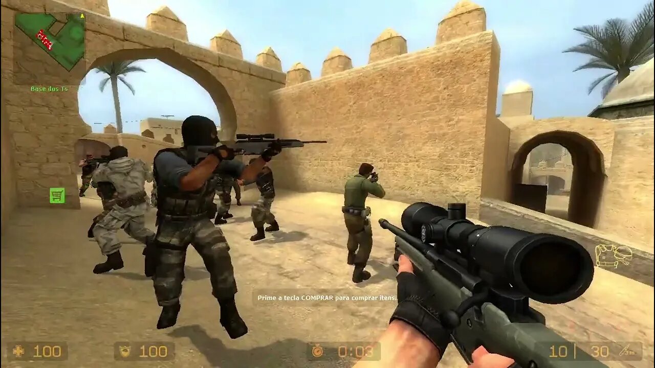 Counter Strike Source Dust 2 Bots #24 Just Only Sniper Rifles