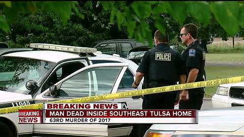 Man dead inside Tulsa home