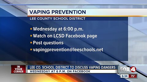 Lee County School District to discuss vaping dangers in live town hall meeting