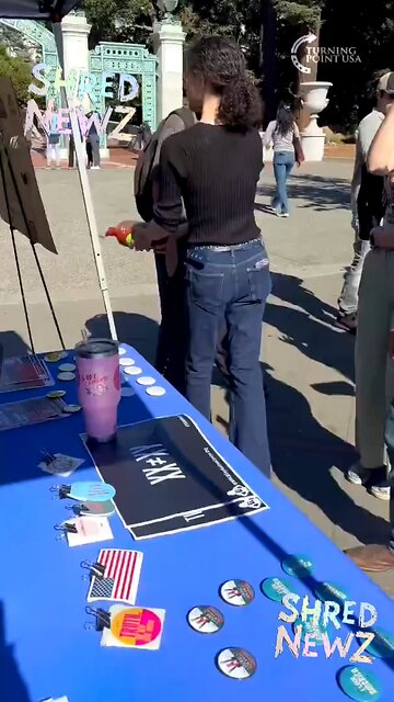 🚨BREAKING: Liberal Student with TDS Pours Tomato Juice on Republican Students